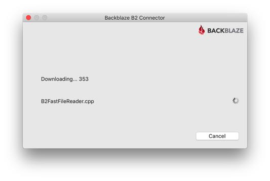 download files and folders from the Backblaze B2 with NeoFinder