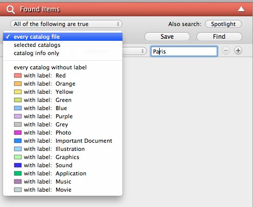 Search Catalogs With a Specific Label